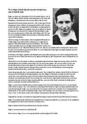 A preview of a PDF biography for Humphreys, Edgar Spottiswoode